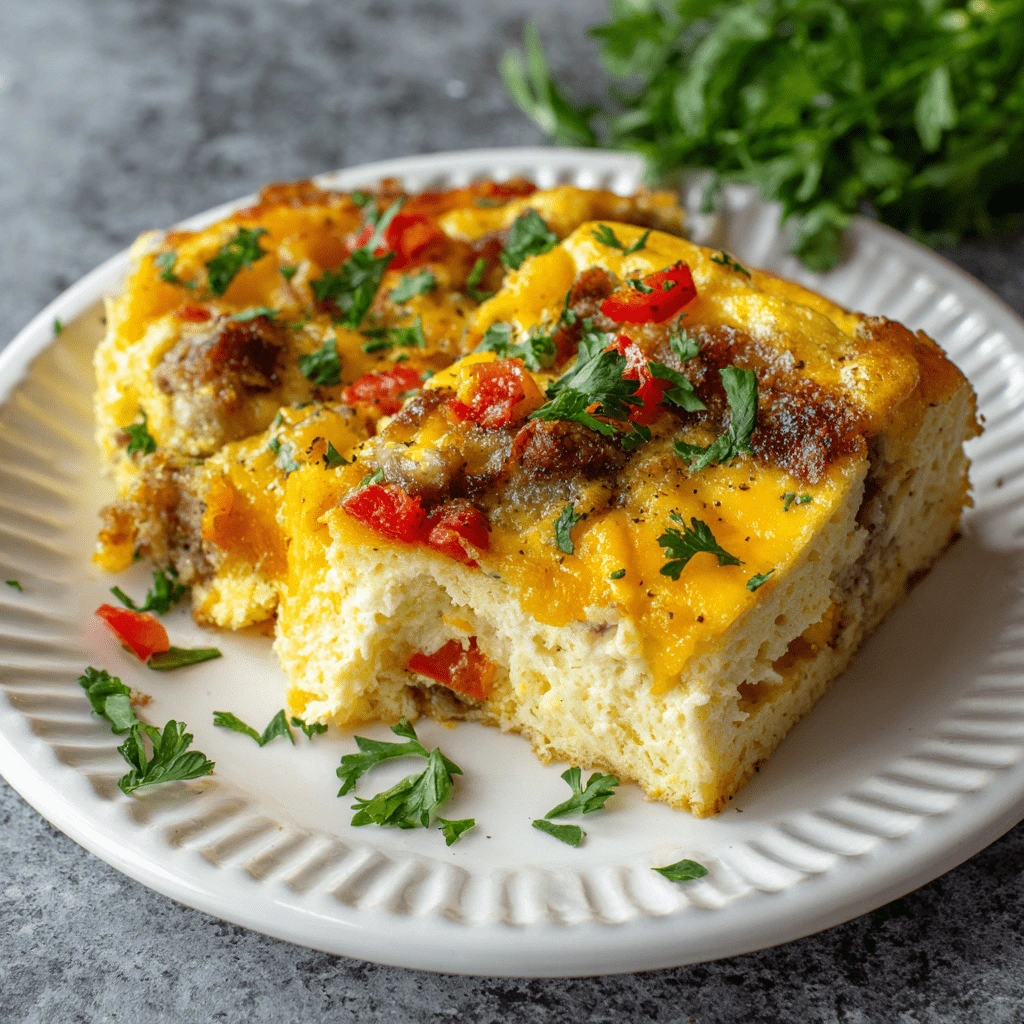 casserole in plate ready to eat