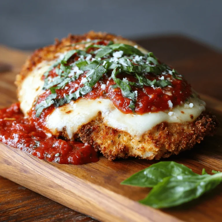 Chicken Parmesan on wooden board