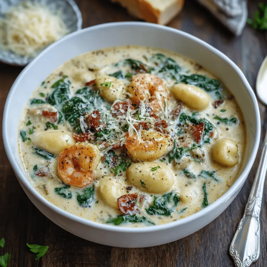 Delicious Creamy Crockpot Gnocchi Soup Recipe 4 gnocchi soup in bowl