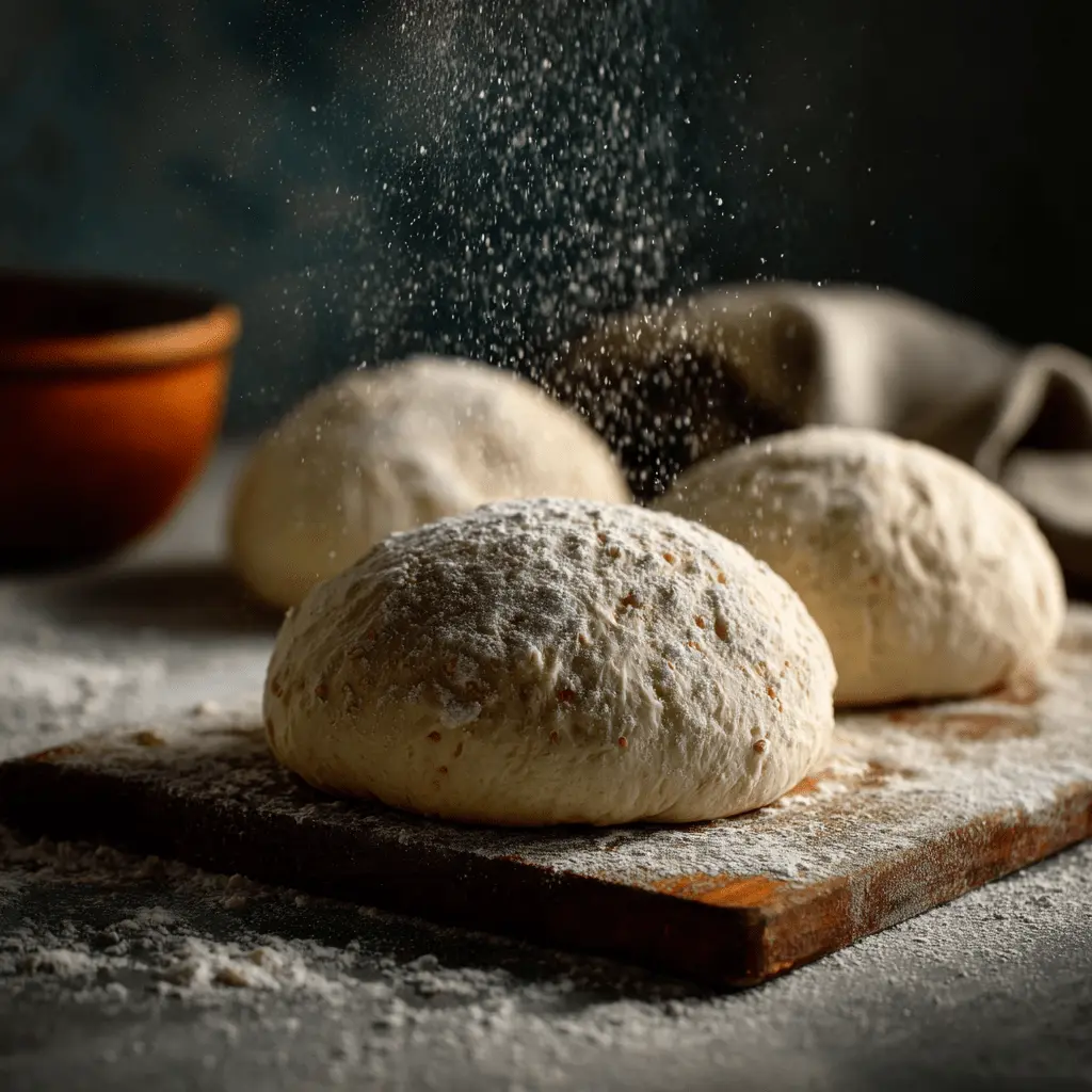 pizza dough before baking
