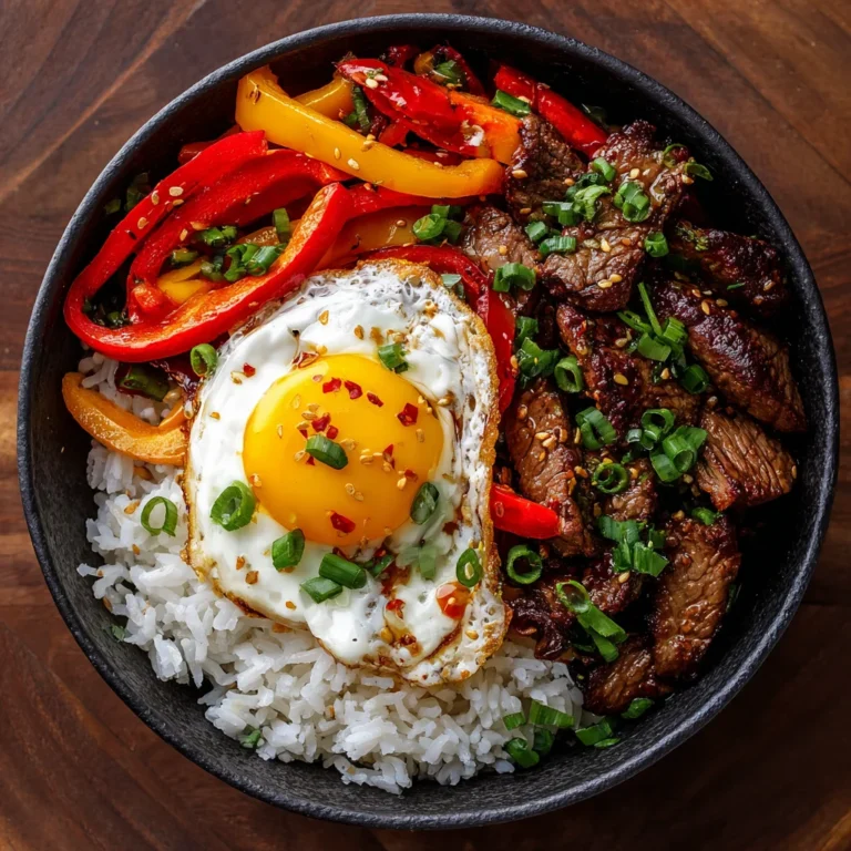 Beef and Pepper Rice Bowl – Savory, Colorful, and Comfortingly Simple 2 Beef and Pepper Rice Bowl