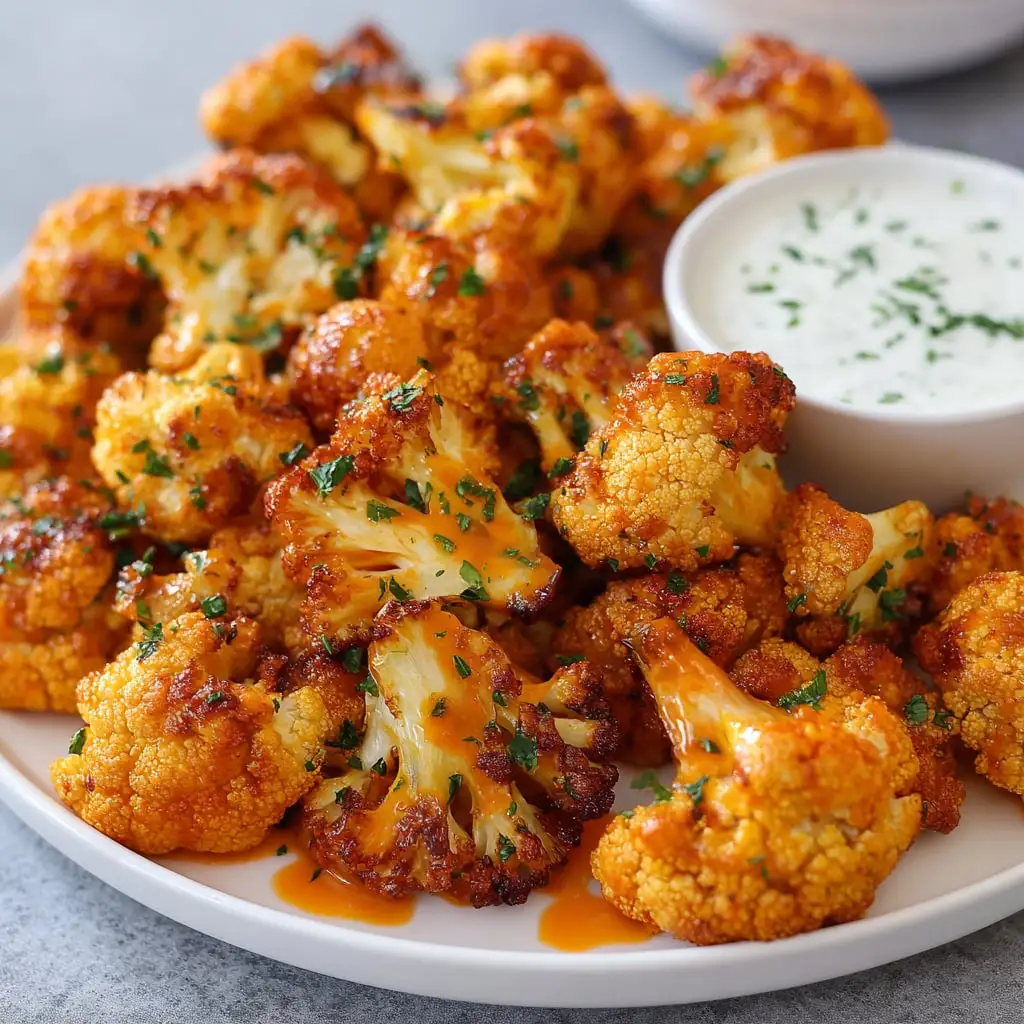 Air Fryer Buffalo Cauliflower Wings 