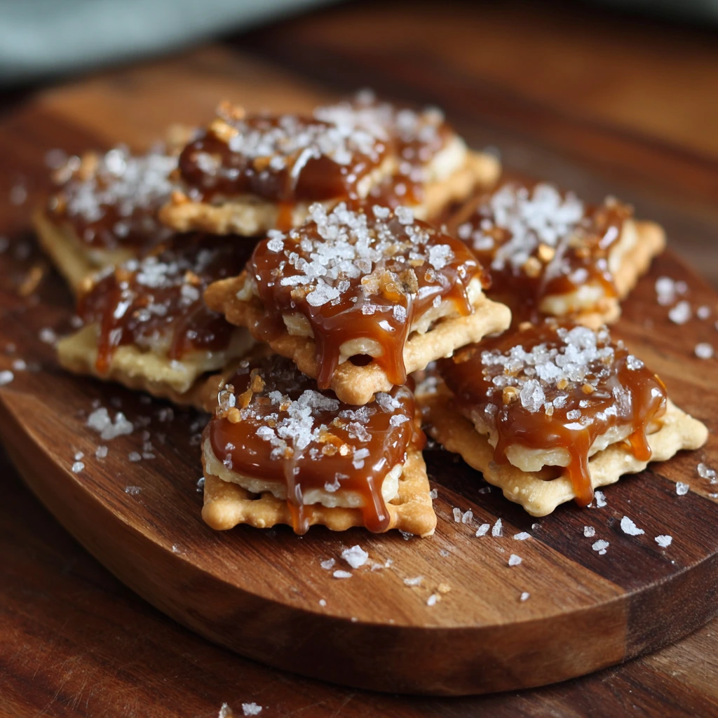Salted Caramel Cracker Bites 2 Salted Caramel Cracker Bites