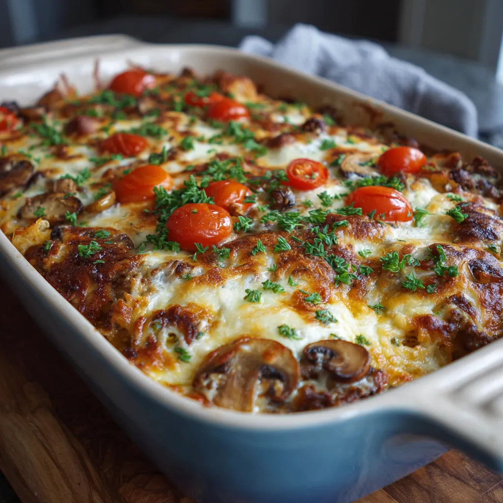 Philly Melt Casserole Bake