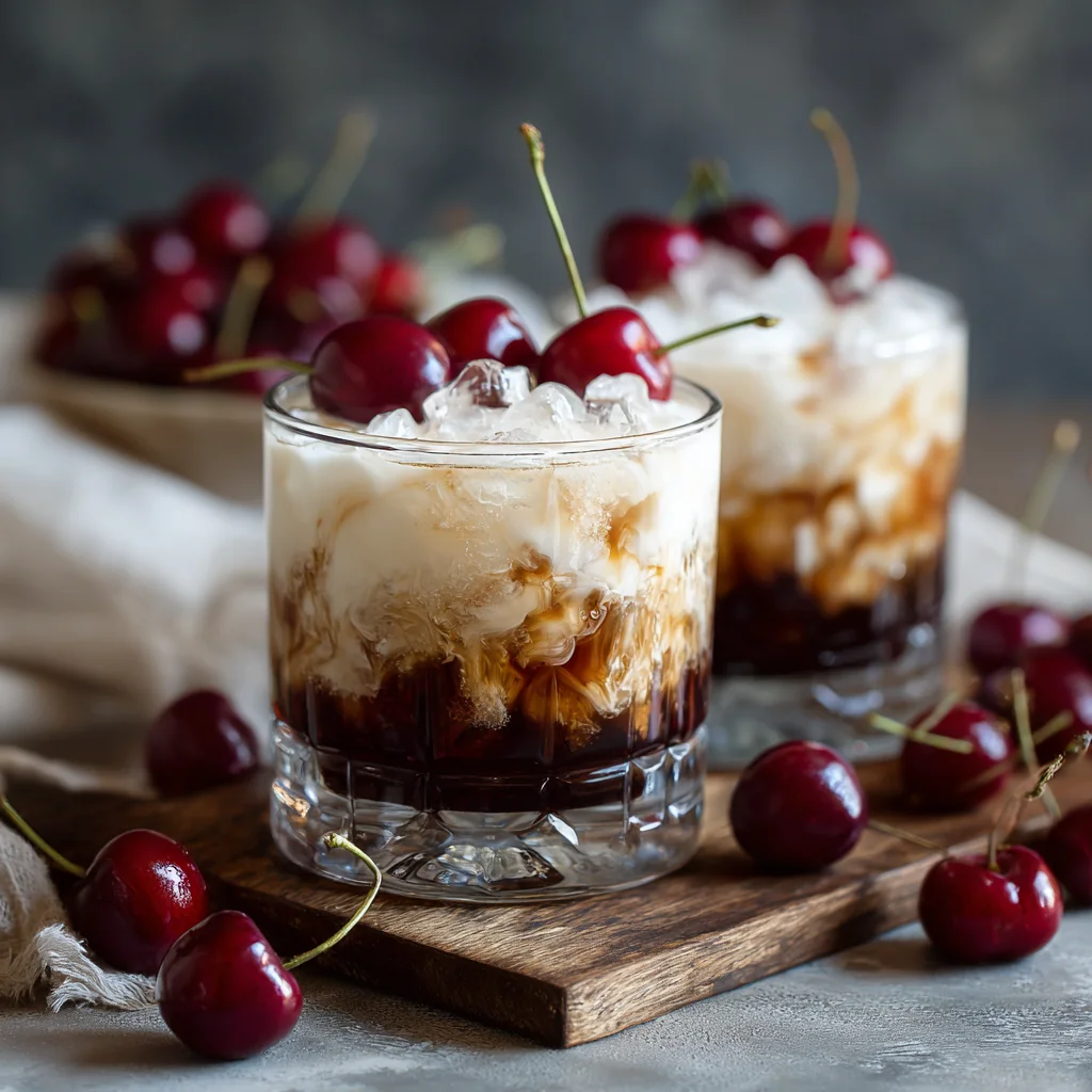 Cherry White Russian Cocktail