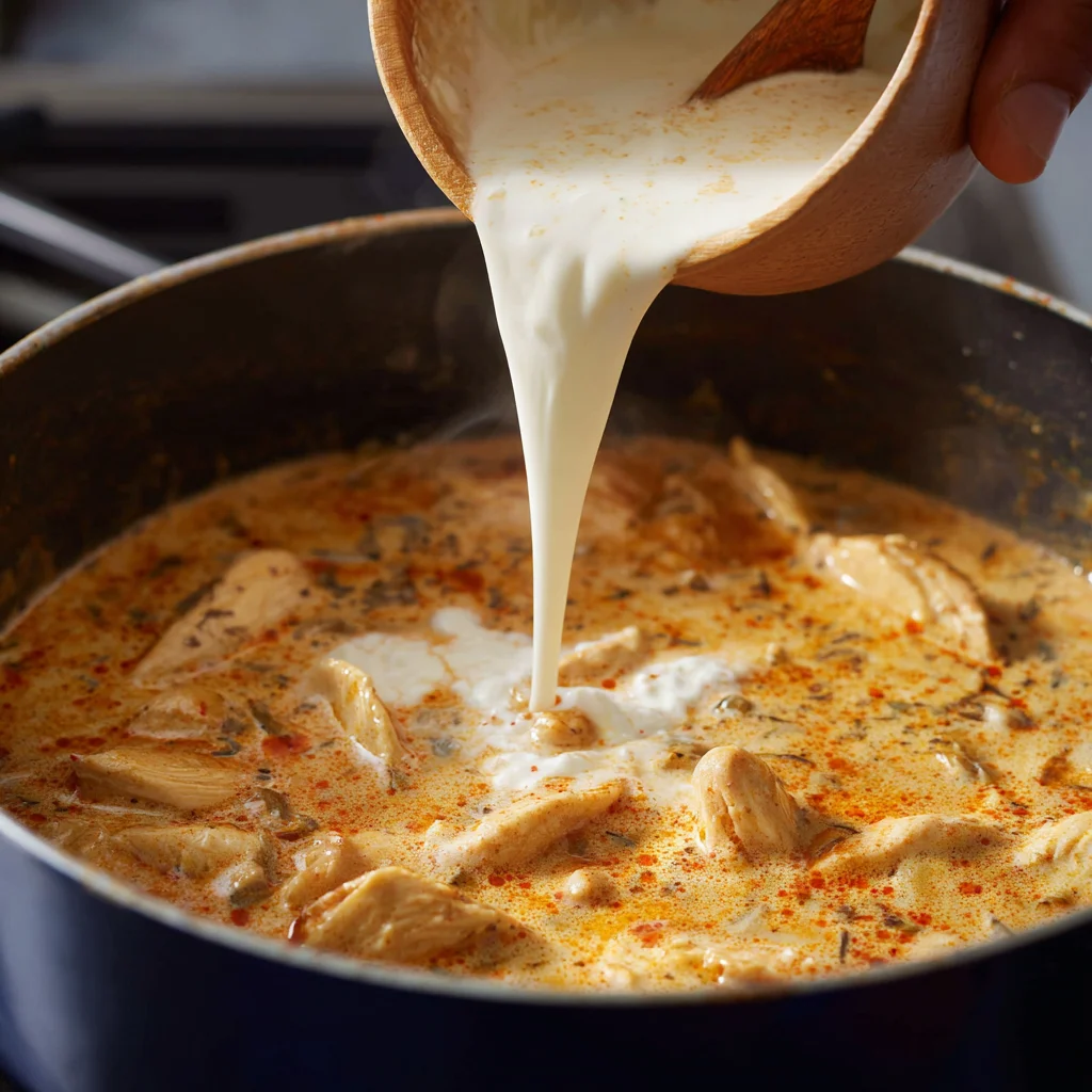 chicken into bite-sized pieces and season lightly with salt and peppe