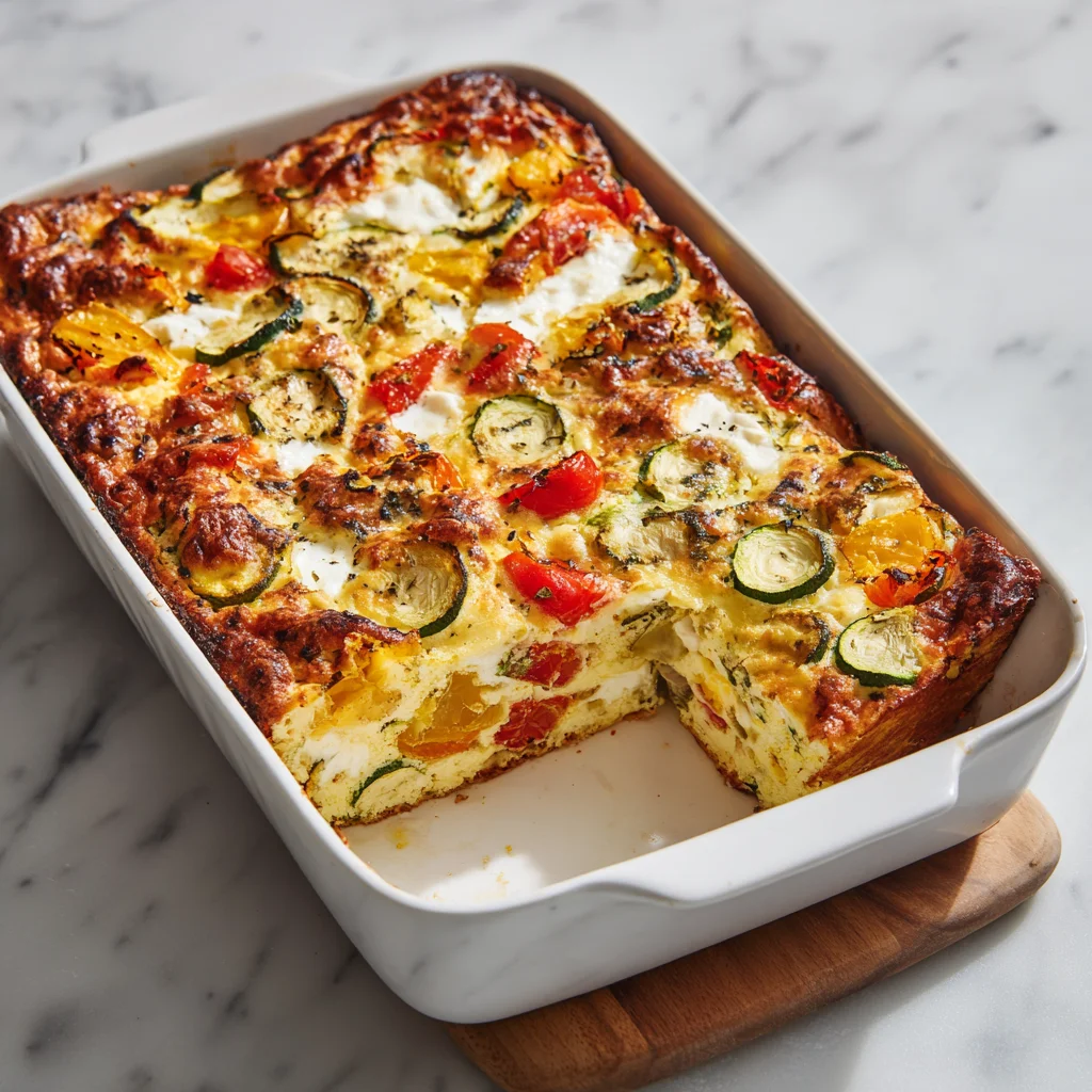 cottage cheese veggie bake until the center is set and the top is lightly golden