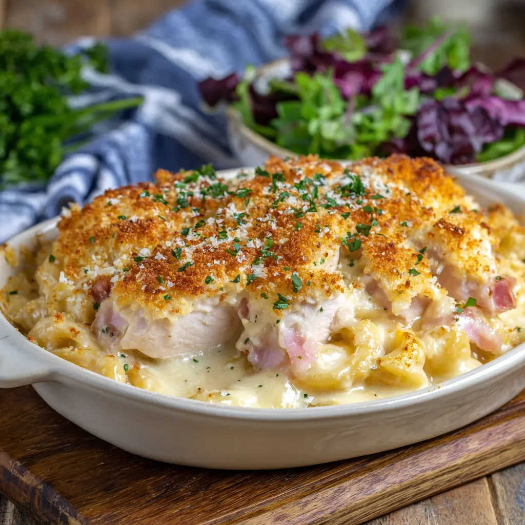 Creamy Chicken Cordon Bleu Casserole 2 Creamy Chicken Cordon Bleu Casserole
image