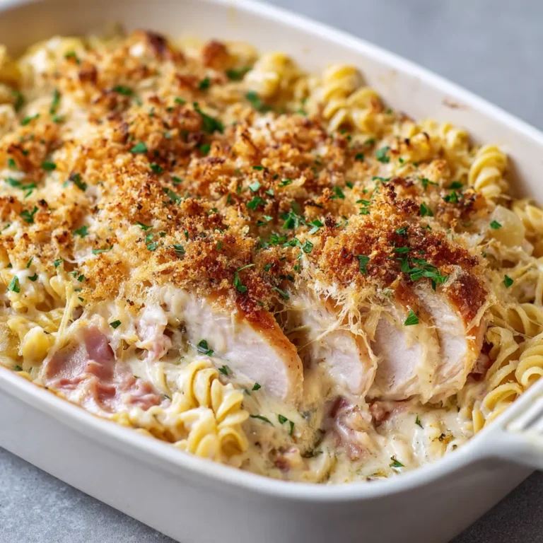 Creamy Chicken Cordon Bleu Casserole