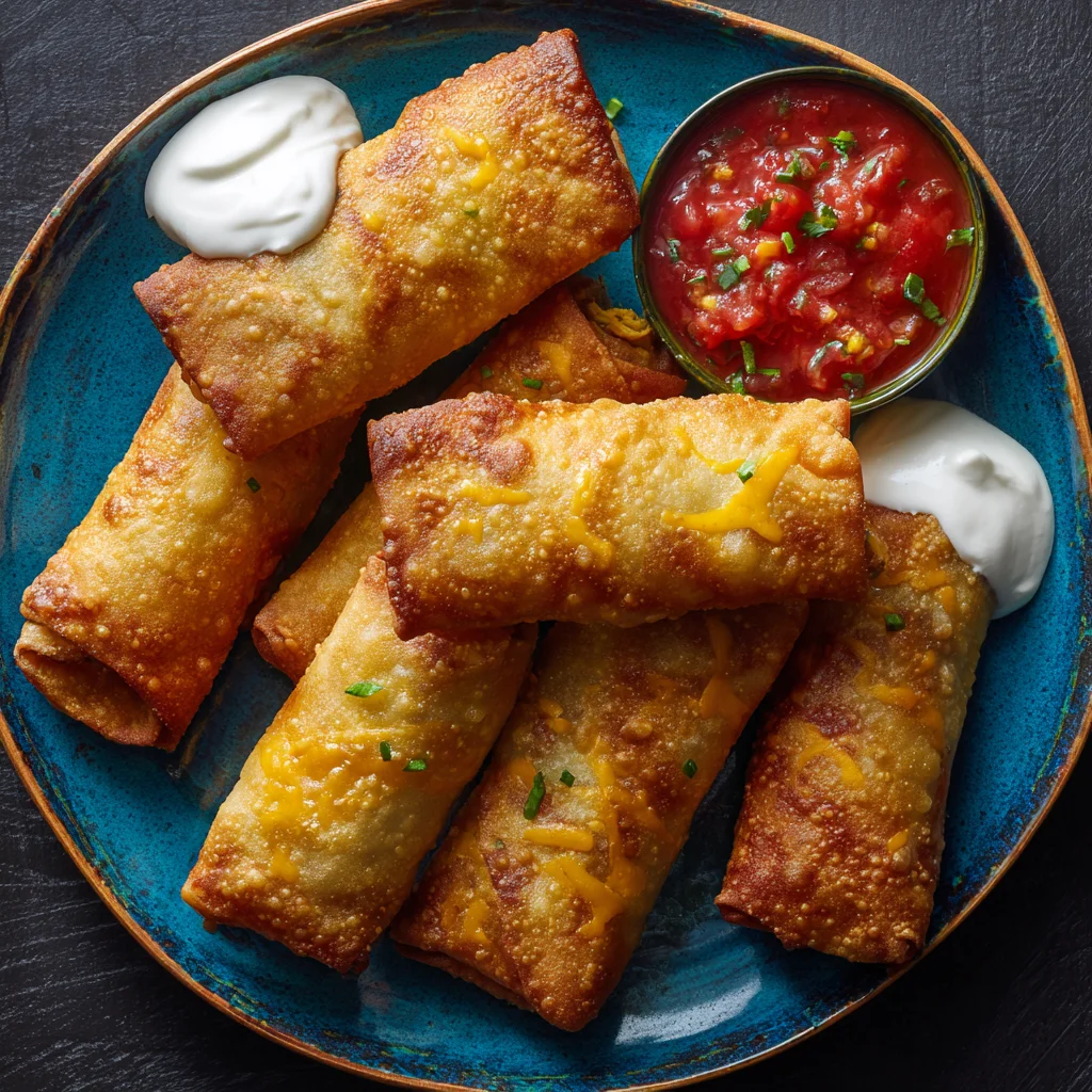 Let them cool slightly, then serve hot with salsa, sour cream, or your favorite dipping sauce.