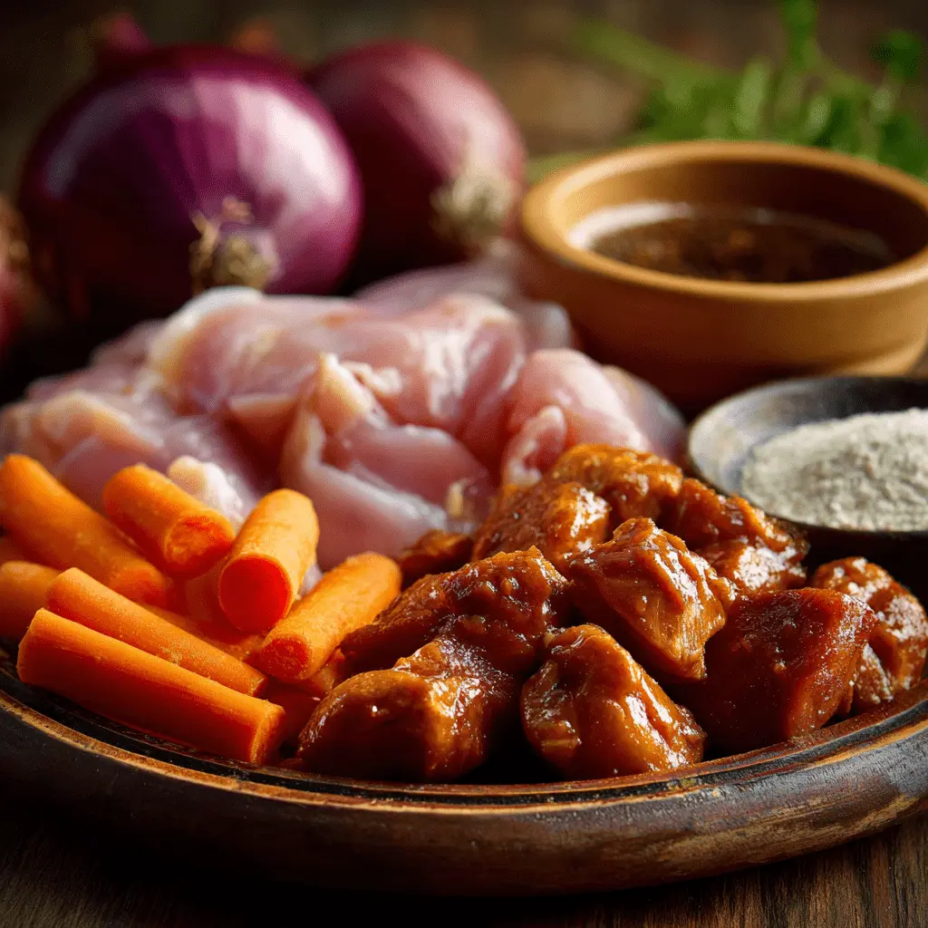 Crock Pot Bourbon Chicken — Tender, Juicy & Full of Flavor 3 ingredients of crock pot bourbon