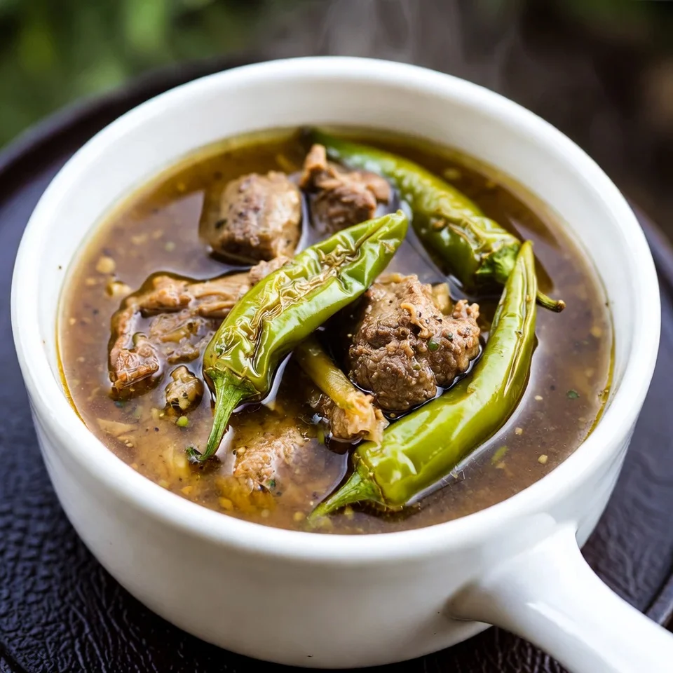 Crockpot Green Chili Stew 4 Bowl of crockpot green chili stew ready to serve