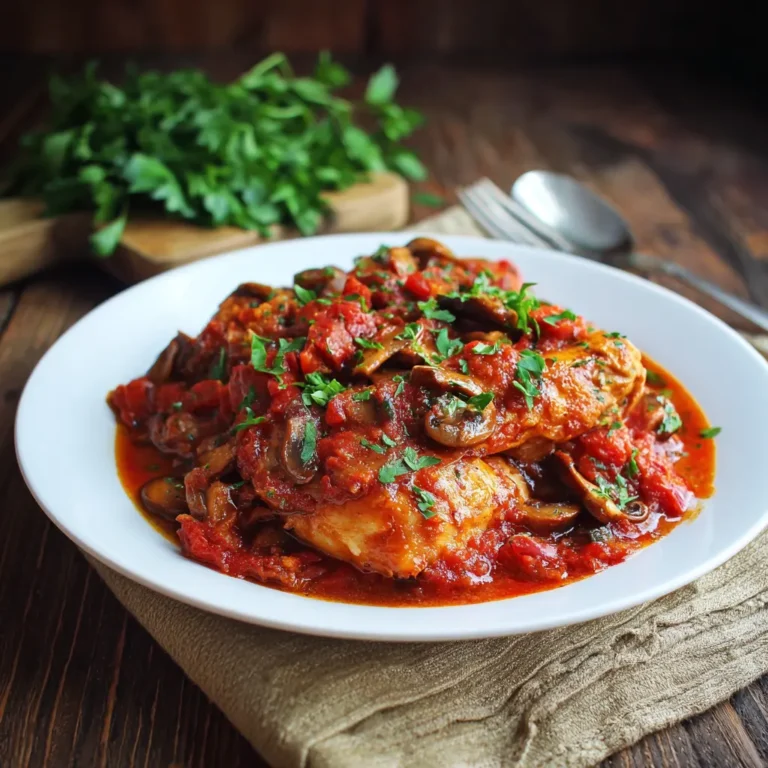 Crockpot Chicken Cacciatore