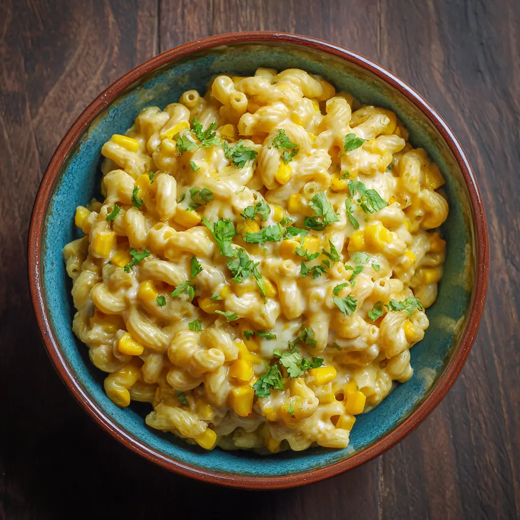 Crockpot Cheesy Sweet Corn Pasta picture