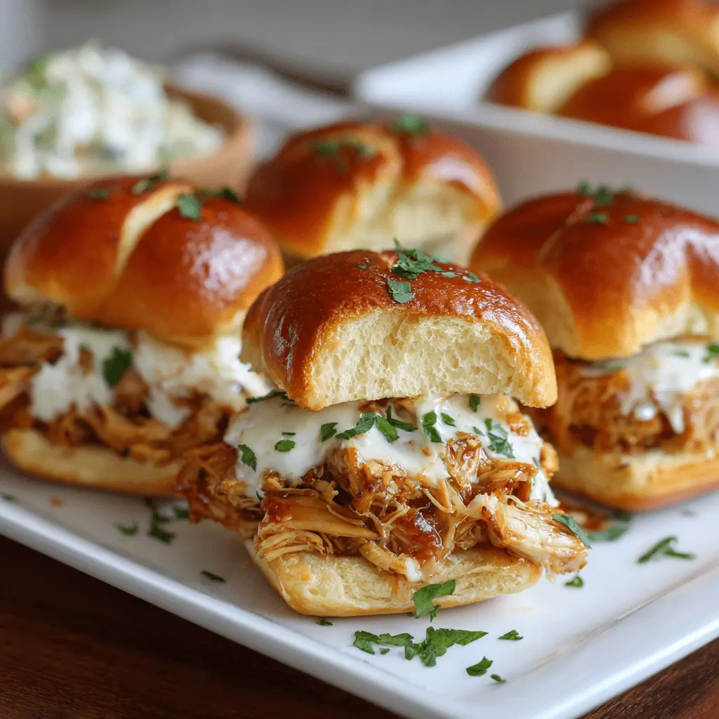 Crockpot Chicken Sliders photography