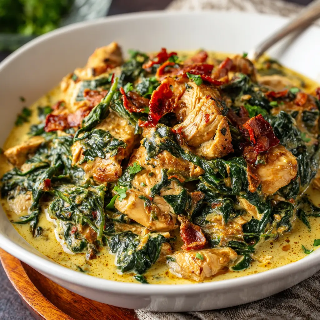 Crockpot Spinach Chicken Recipe 2 Crockpot Spinach Chicken