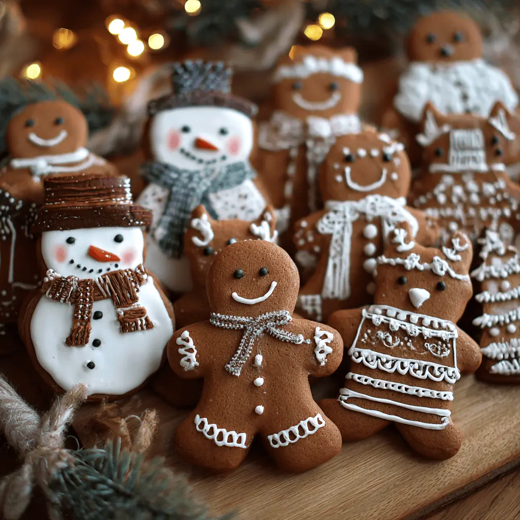 Christmas Gingerbread Cookies – A Festive Classic for the Holidays 2 Christmas Gingerbread Cookies in different shapes