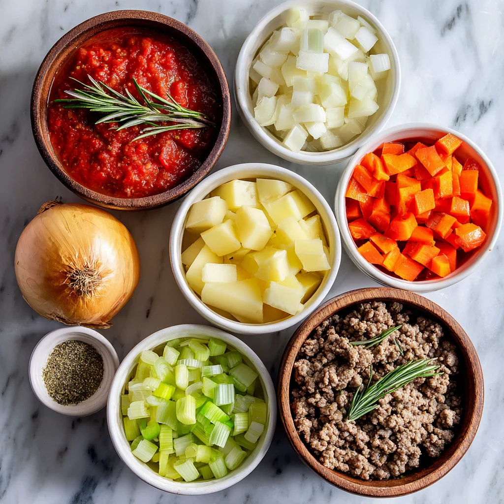 ingredients Hearty Hamburger Soup