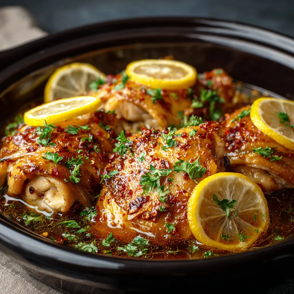 Crockpot Honey Lemon Chicken 