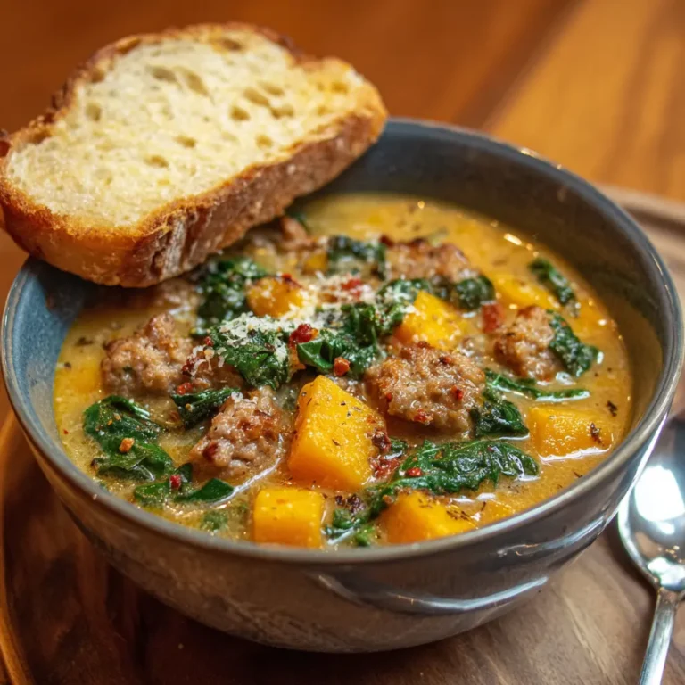 Italian Sausage Butternut Squash Soup