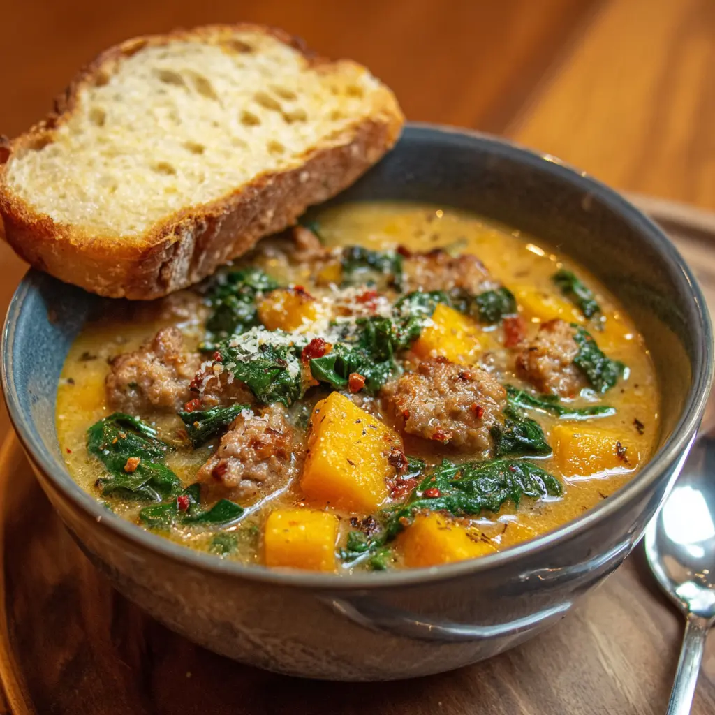 Italian Sausage Butternut Squash Soup