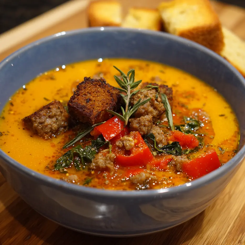 Italian Sausage Butternut Squash Soup photo