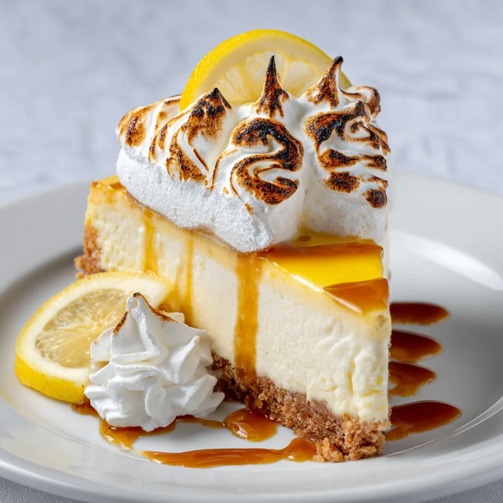 Classic New York Style Cheesecake Recipe 4 Lemon Meringue Cheesecake