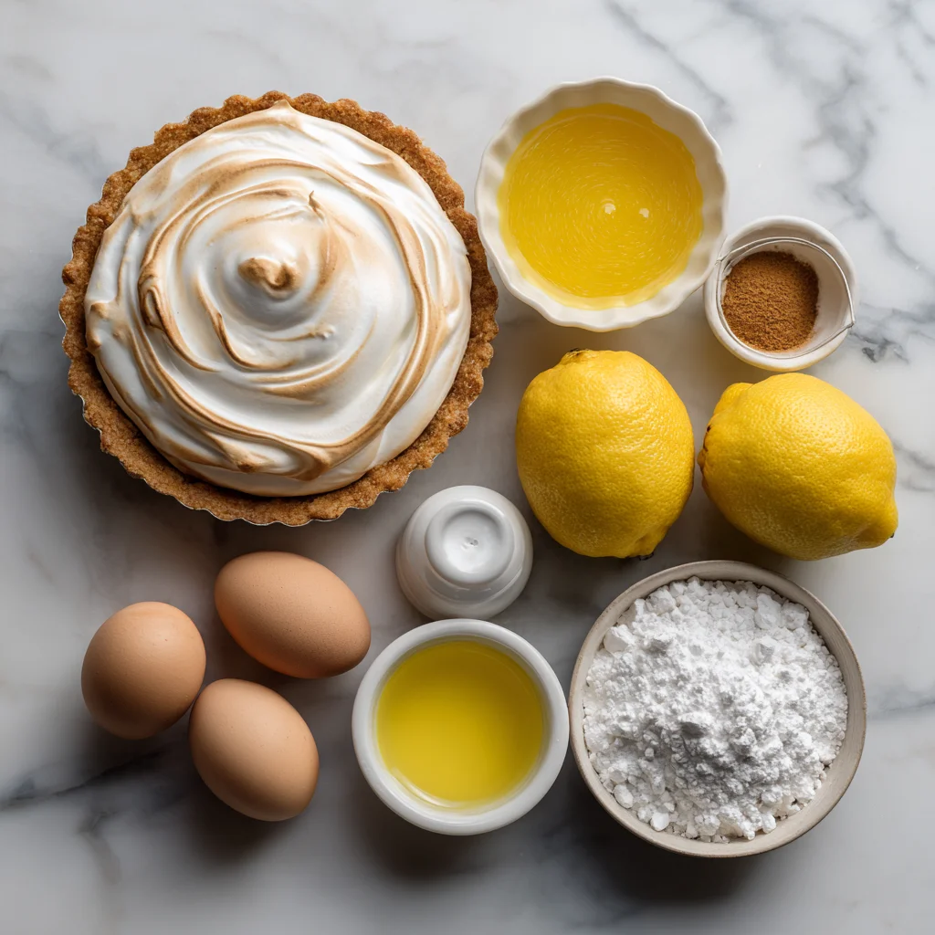 Lemon Meringue Cheesecake ingredients