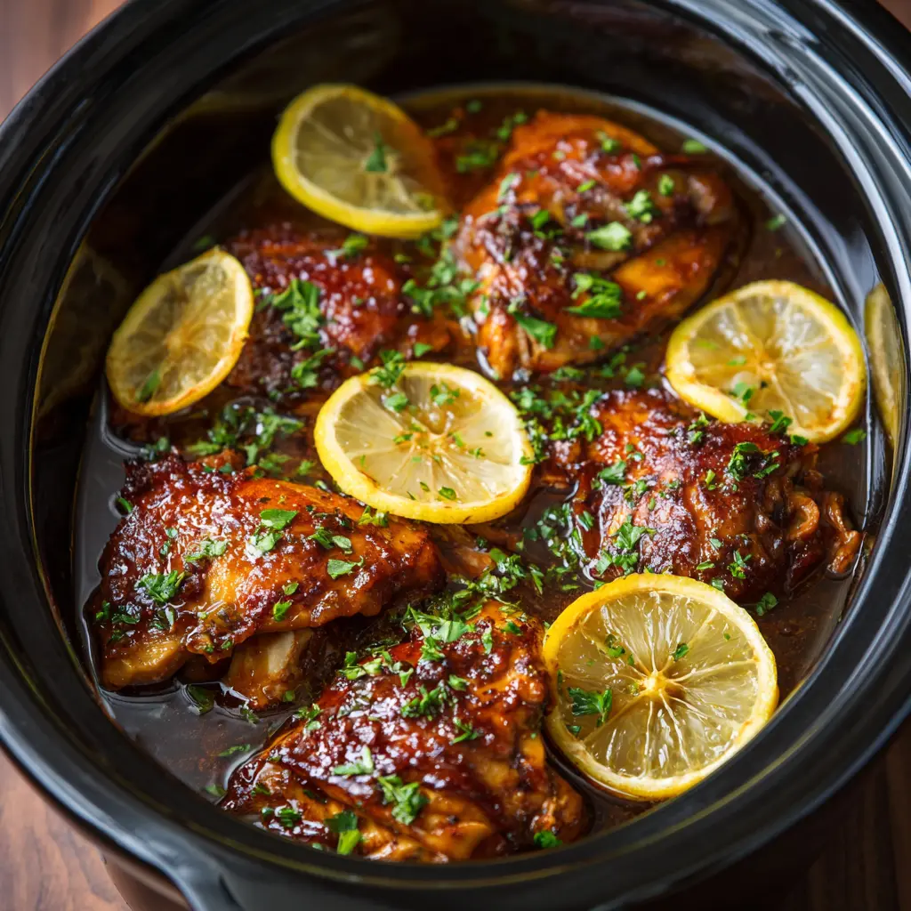 Crockpot Honey Lemon Chicken 