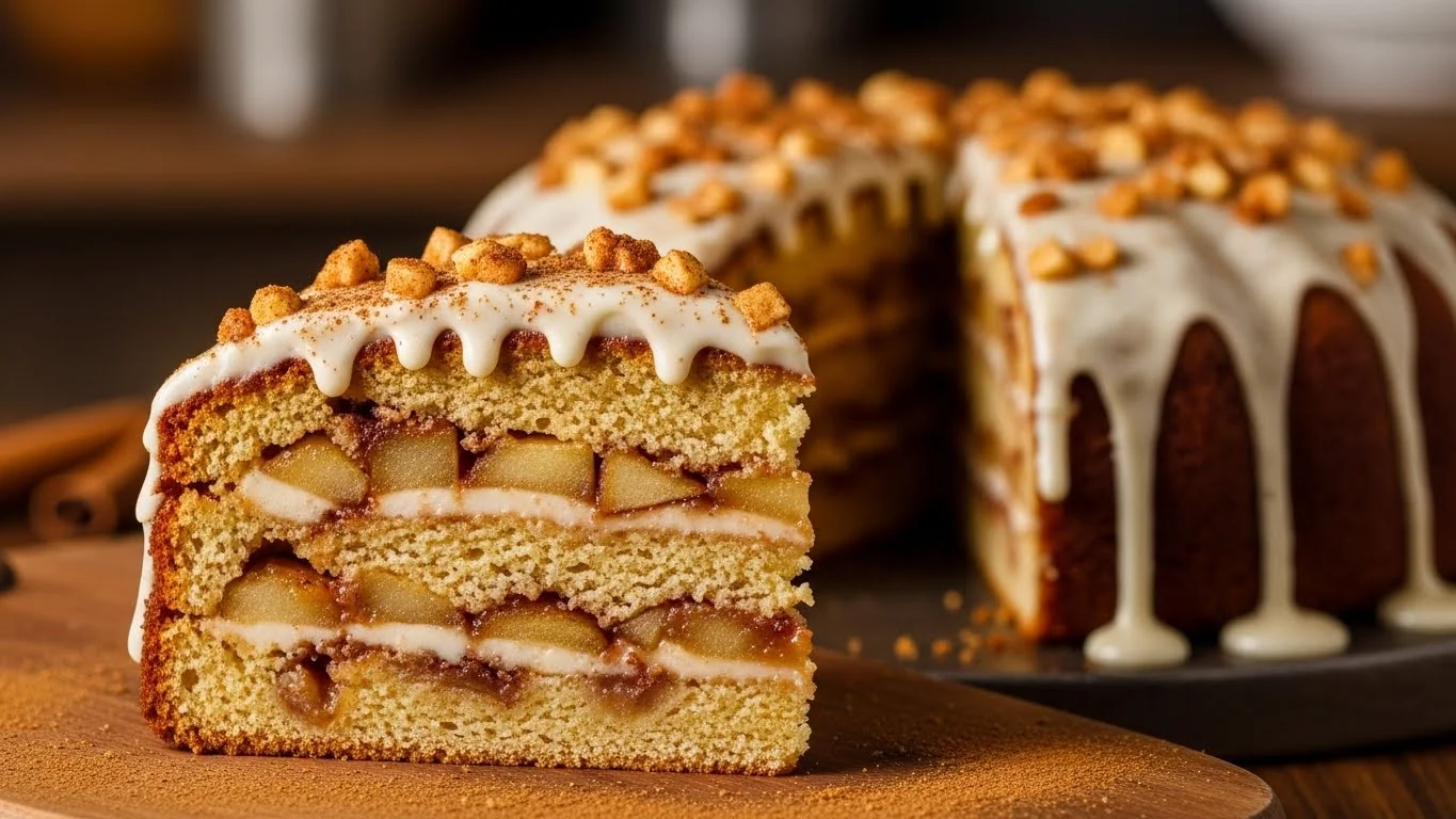 Mouthwatering Apple Fritter Cake – Warm, Cozy, and Impossible to Forget 1 Mouthwatering Apple Fritter Cake