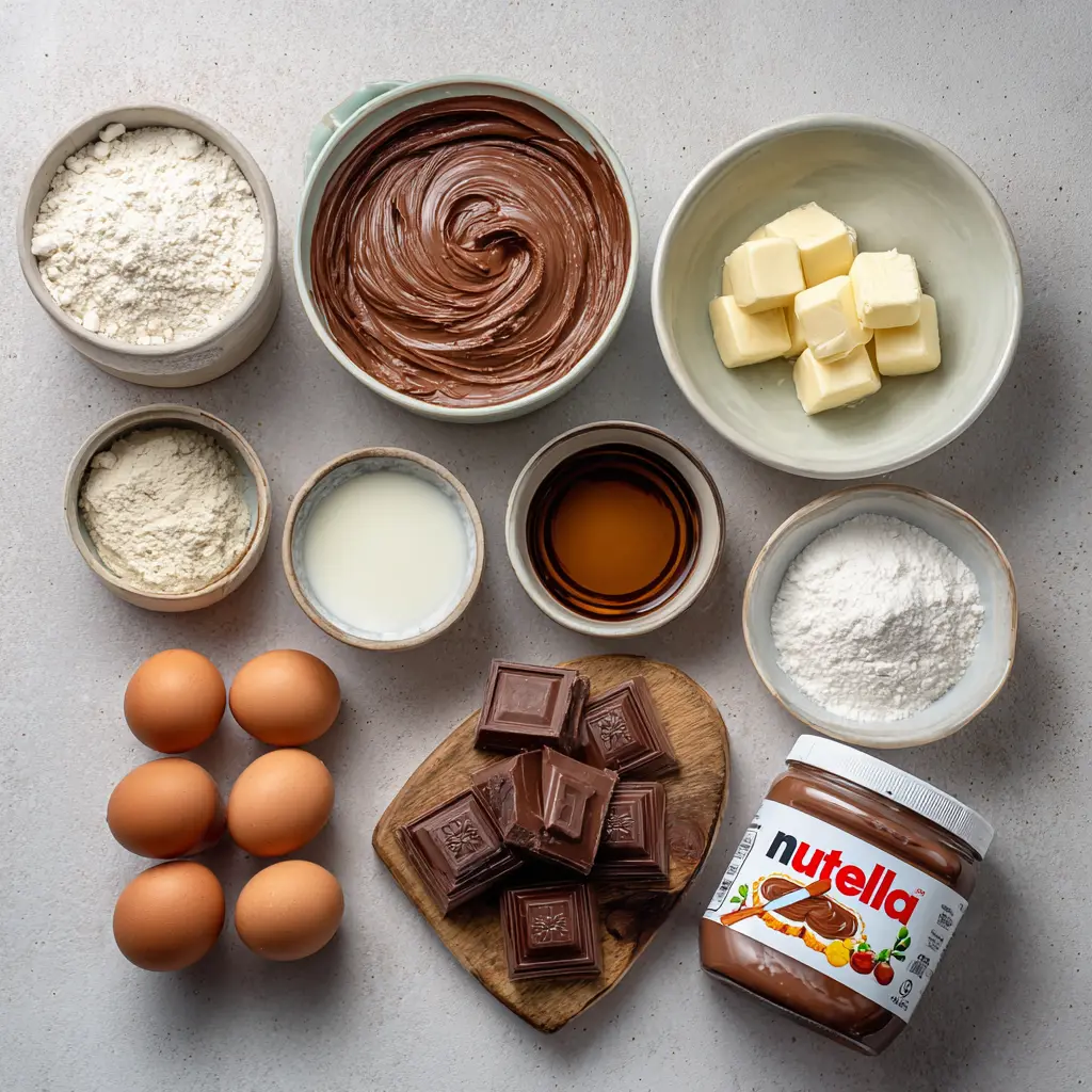 Creamy Nutella Cheesecake 3 ingredients of Creamy Nutella Cheesecake recipe