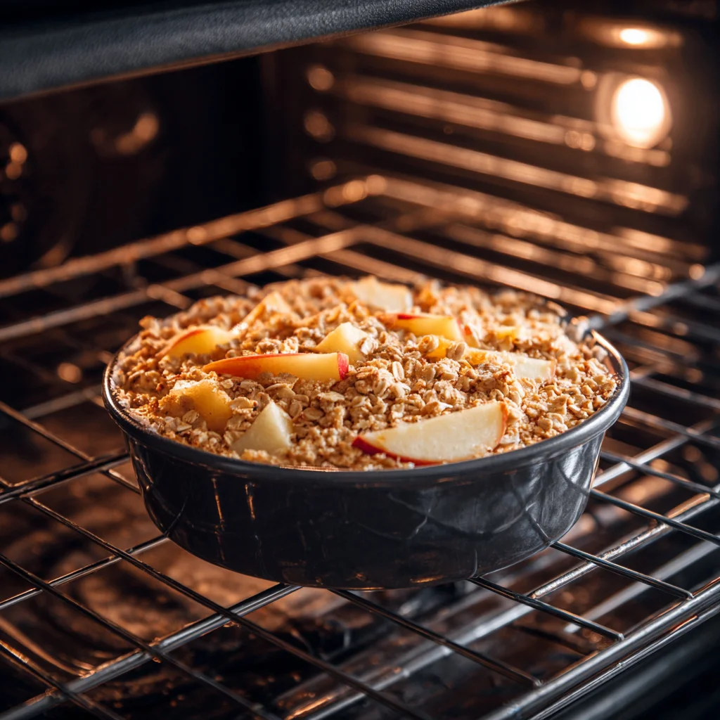 Oatmeal Apple Breakfast – Warm, Cozy, and Perfect for Slow Mornings 5 Oatmeal apple breakfast baking in oven