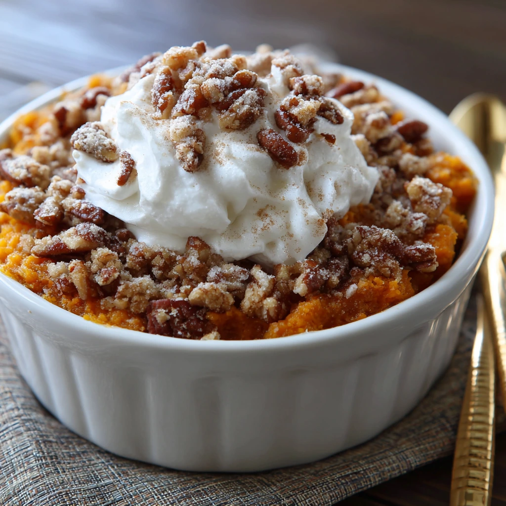 Classic Sweet Potato Casserole 2 SWEET POTATO CASSEROLE without marshmallows
