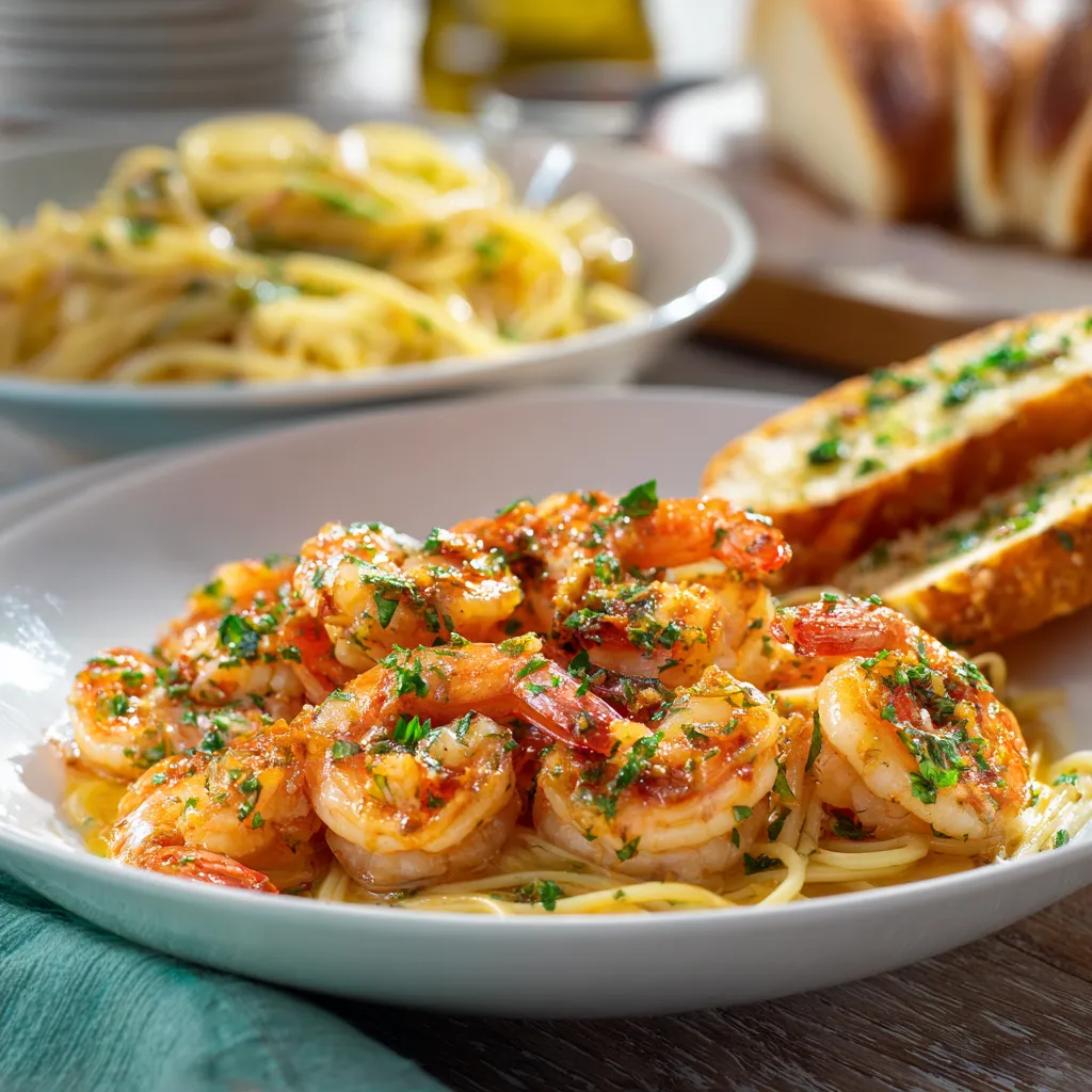 Red Lobster Shrimp Scampi 2 Red Lobster Shrimp Scampi on dine table