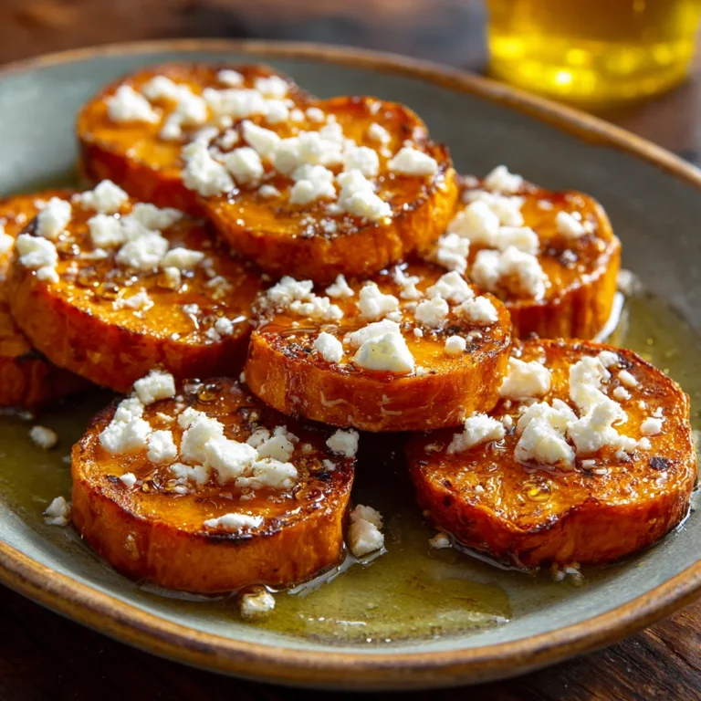 Roasted Sweet Potato Rounds with Honey and Feta – Sweet, Savory, and Comforting 3 Roasted sweet potato rounds