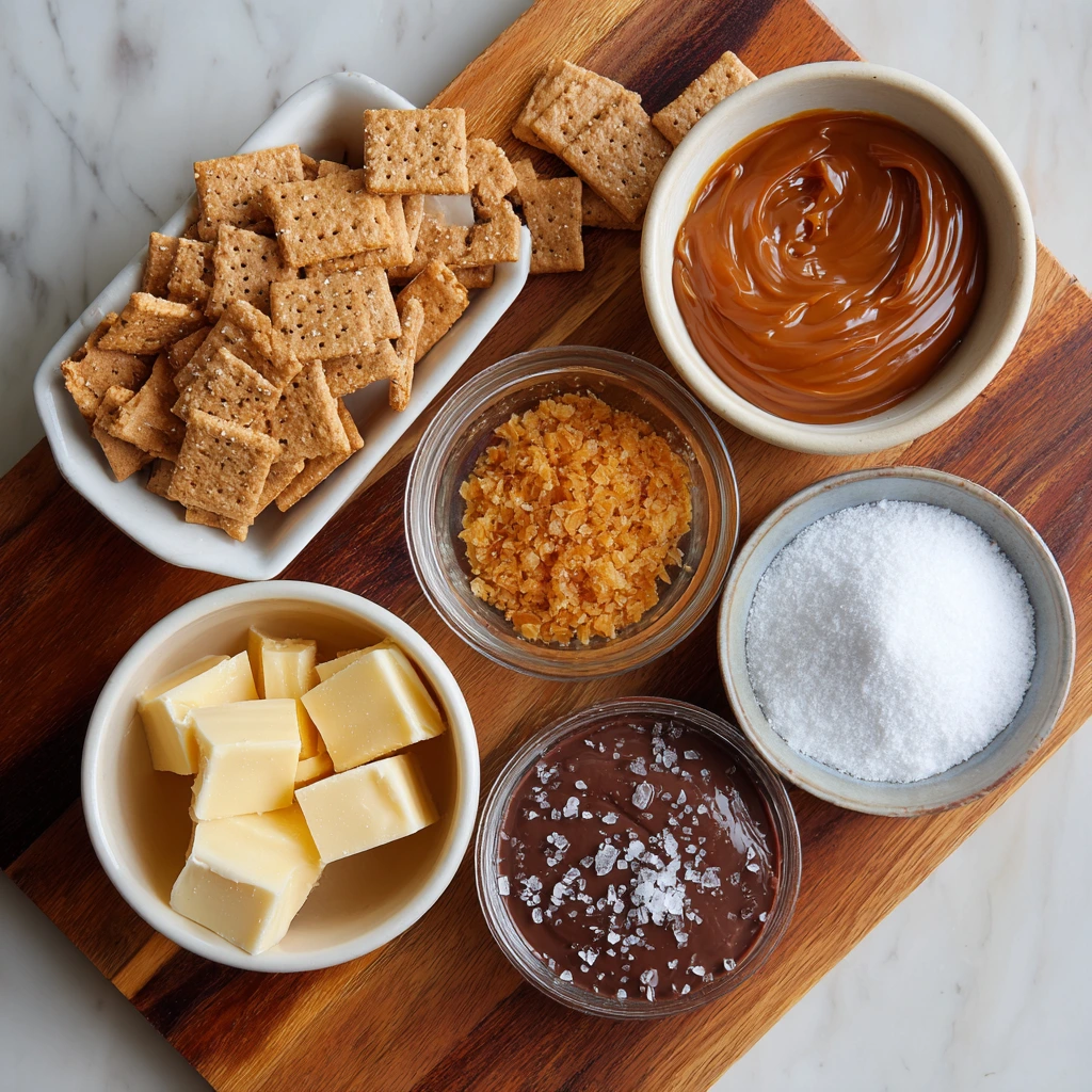 Salted Caramel Cracker Bites 3 Salted Caramel Cracker Bites ingredients
