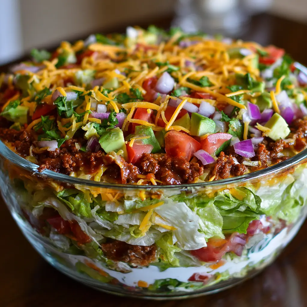 seven layer taco salad