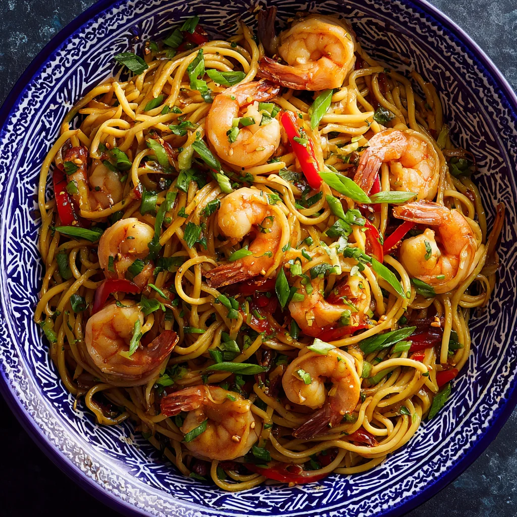 Shrimp Lo Mein Recipe 4 Shrimp Lo Mein final serving