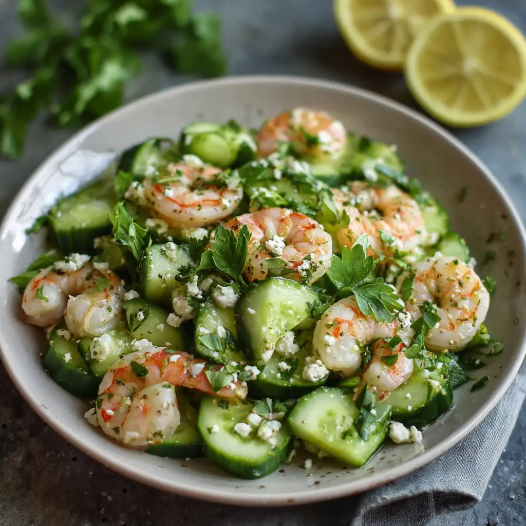 Cucumber Shrimp Salad
