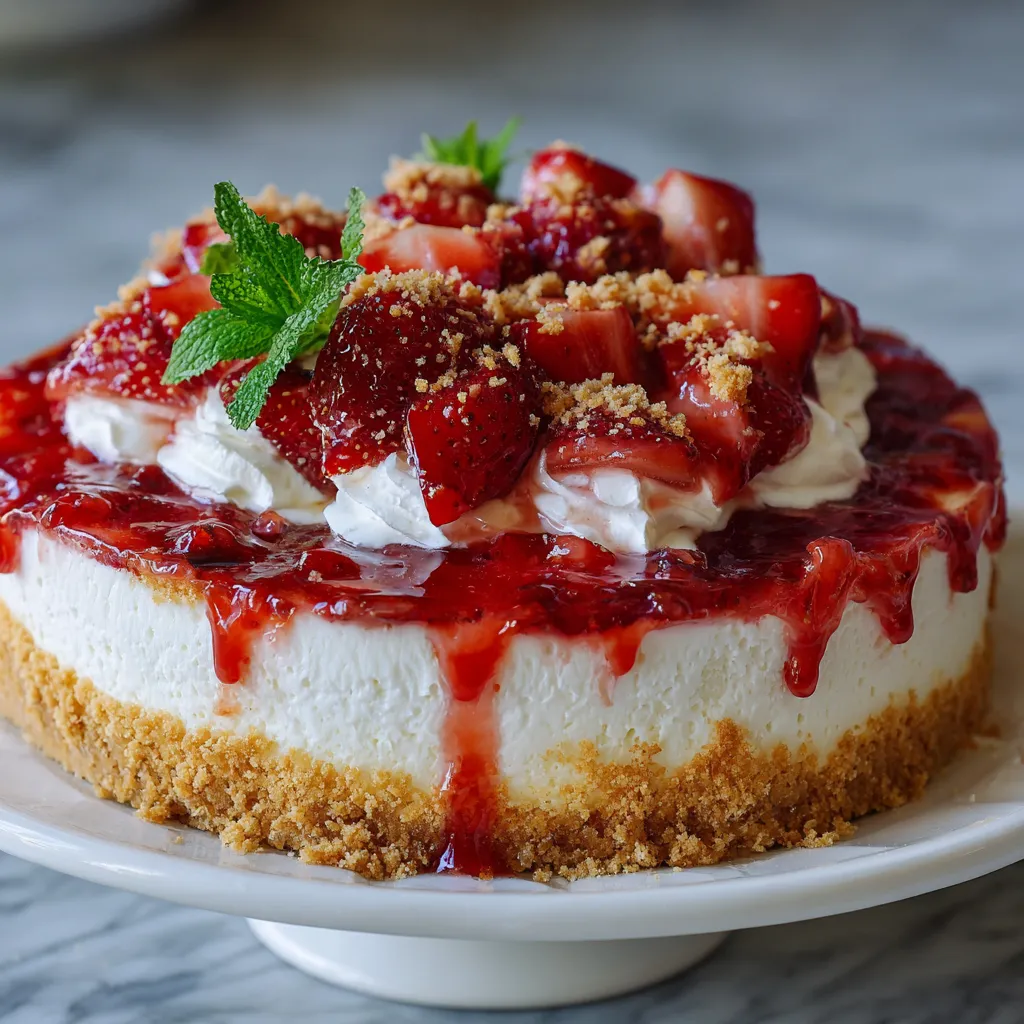 Strawberry Shortcake Cheesecake 4 Strawberry Shortcake Cheesecake
