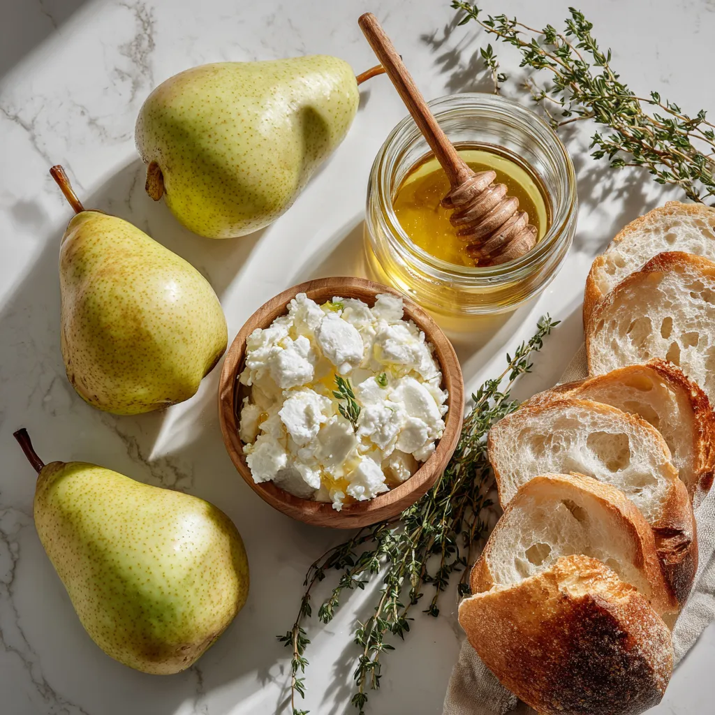 Pear Honey Ricotta Toast That Feels Elegant, Light, and Comforting 3 Pear Honey Ricotta Toast ingredients