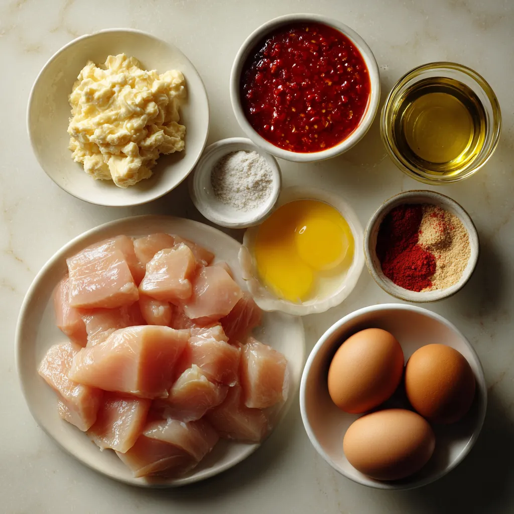 ingredients of Bang Bang Chicken