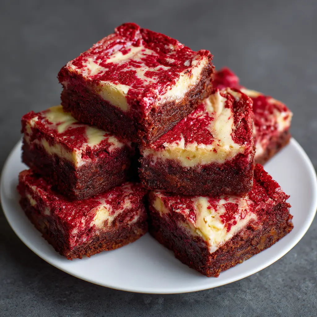 Red Velvet Cheesecake Brownies