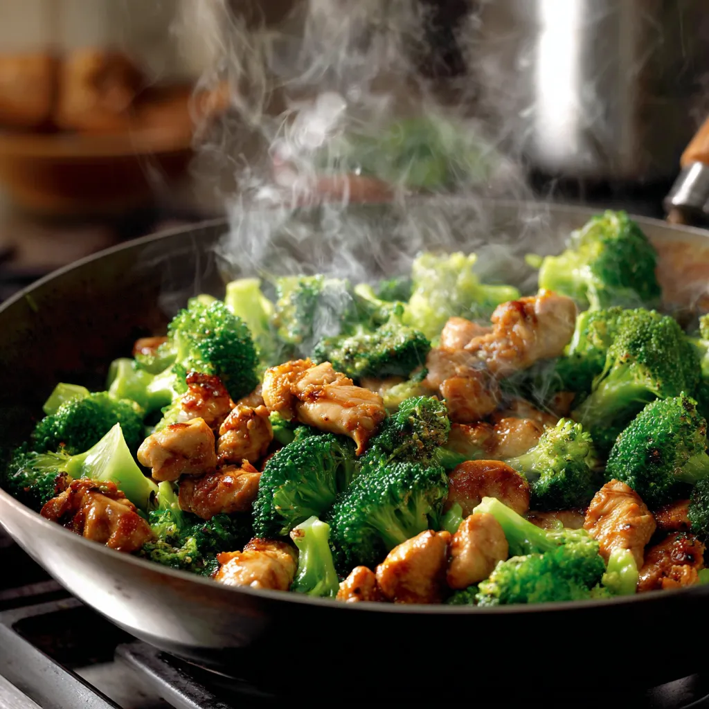 Chicken and Broccoli Stir Fry cooking