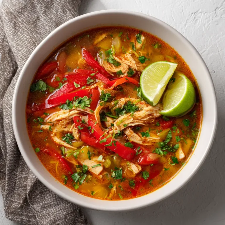 chicken fajita soup photo