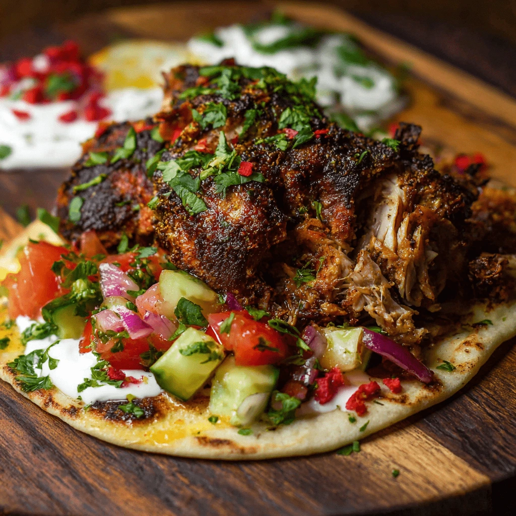 shawarma chicken with salad