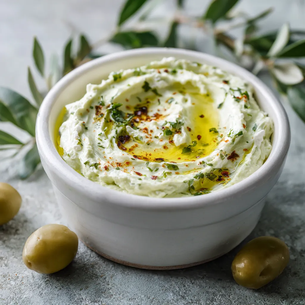 Green Olive and Feta Cheese Dip