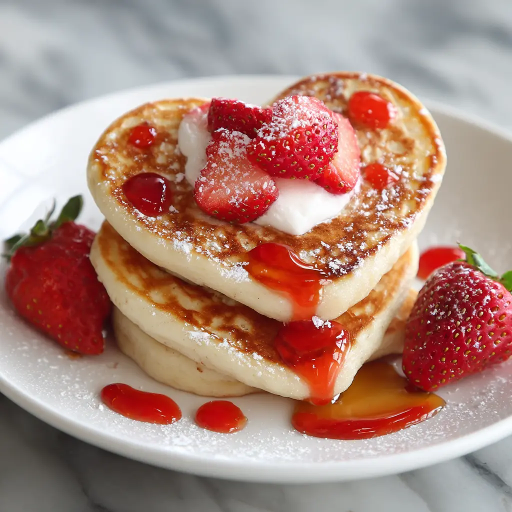 Fluffy Heart Shaped Pancakes 2 Heart Shaped Pancakes picture