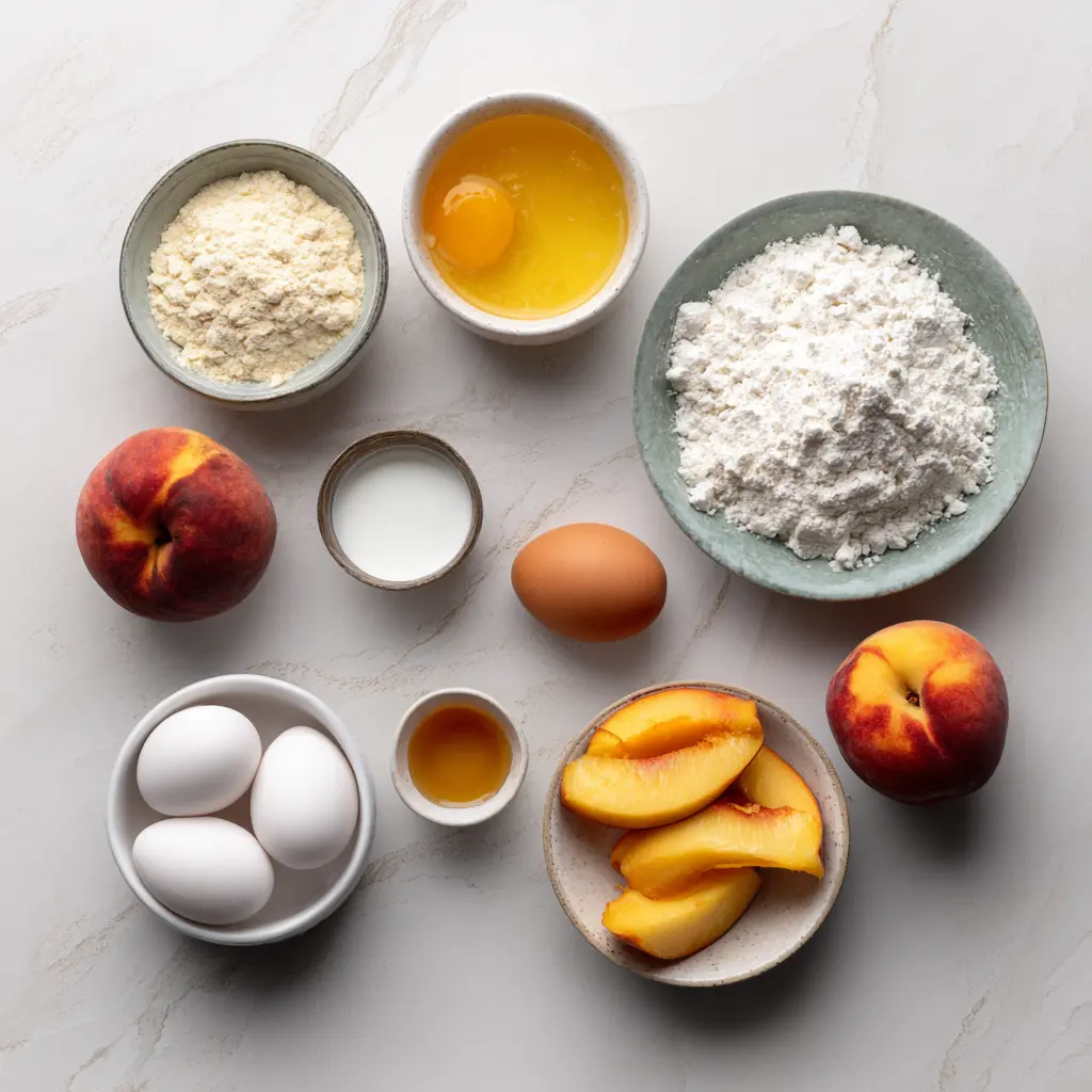 Peach Cobbler Egg Rolls ingredients