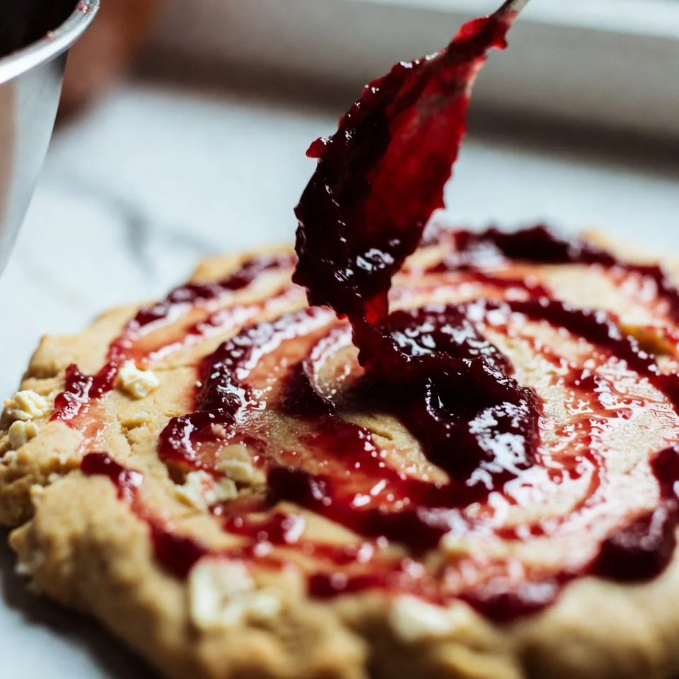 Raspberry Swirl Shortbread Cookies 4 Mixing shortbread dough for raspberry swirl cookies